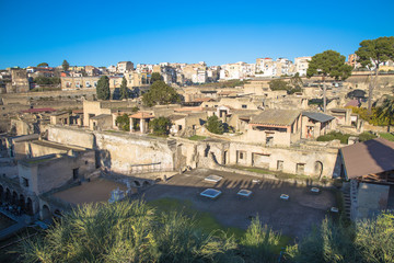 Fototapeta premium Views of the ancient Italian city of Herculaneum, Italy