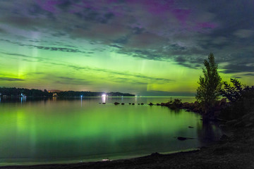 Aurora over the lake 1