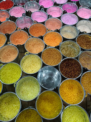 Multicolored bijouterie, small colored stones