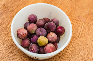 Ripe Seagrapes In A Dish