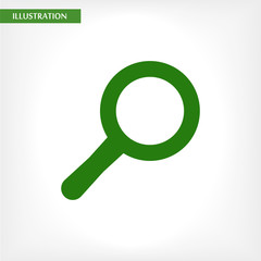 Loupe   vector icon , lorem ipsum Flat design