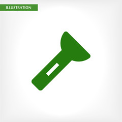 Flashlight  vector icon , lorem ipsum Flat design