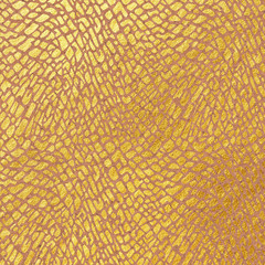 Metallic Gold Animal Print Pattern on Cork Texture Background, Digital Paper, Reptile