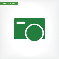 Camera  vector icon , lorem ipsum Flat design