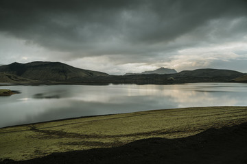 Obraz premium Frostastadavatn lake in South Iceland. Beautiful nature landscape