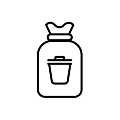 container bag black design vector