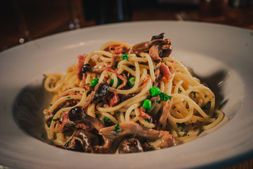 Prawn and vegetable pasta