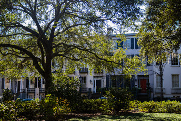 statue in Savannah Georgia of 