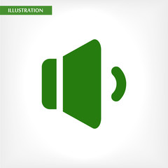 Speaker  vector icon  , lorem ipsum Flat design