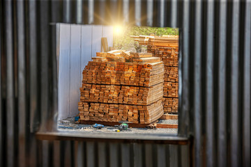 timber in storage