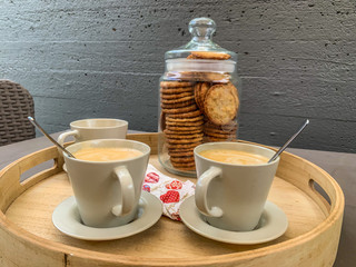 coffee and cookies