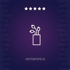 flower vector icon modern illustration