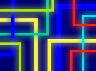 abstract background with neon squares