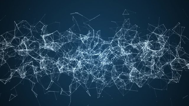 network business technology video background
