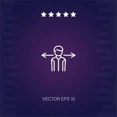 employee vector icon modern illustration