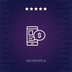 invoice vector icon modern illustration