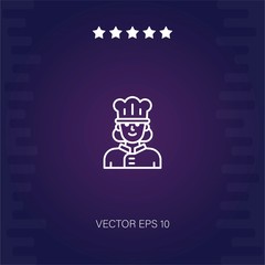 chef vector icon modern illustration