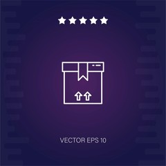 delivery box vector icon modern illustration