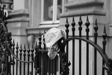 clotes on fence