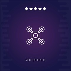camera drone vector icon modern illustration