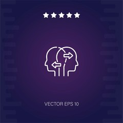 self awareness vector icon modern illustration