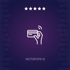 credit card payment vector icon modern illustration