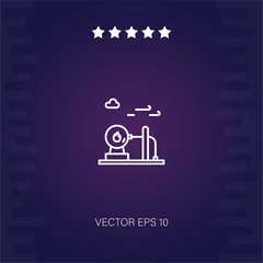 natural gas vector icon modern illustration