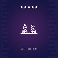 employees vector icon modern illustration
