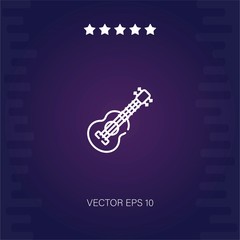 guitar vector icon modern illustration