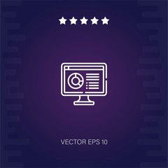 statistics vector icon modern illustration