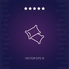 pillows vector icon modern illustration