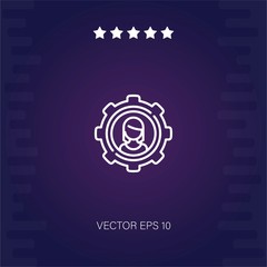 woman vector icon modern illustration