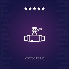 Fototapeta premium oil valve vector icon modern illustration