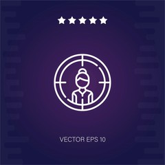 target vector icon modern illustration