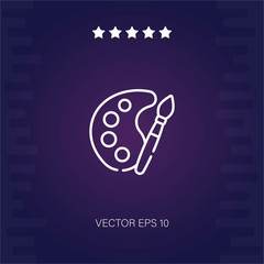 artist vector icon modern illustration