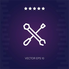 repair tools vector icon modern illustration