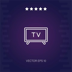 television vector icon modern illustration