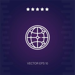 connection vector icon modern illustration