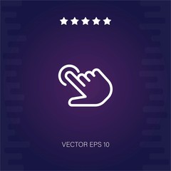 tap vector icon modern illustration