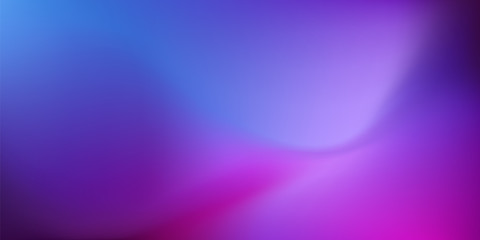 Beautiful purple, pink and blue gradient background. Abstract Blurred violet colorful backdrop. Vector illustration for your graphic design, banner, poster, card or website