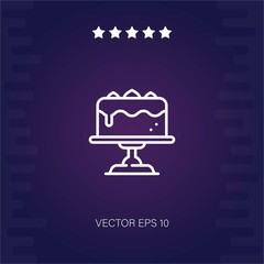 cake vector icon modern illustration