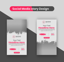 Awesome Creative Red Fashion Sale Arrival  Social Media Story Banners Design