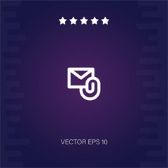 email vector icon modern illustration