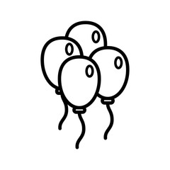 Balloon icon vector illustration design