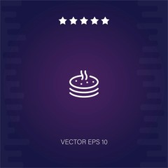 hot pancakes vector icon modern illustration