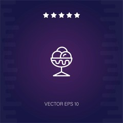 ice cream vector icon modern illustration