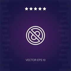 no drugs vector icon modern illustration