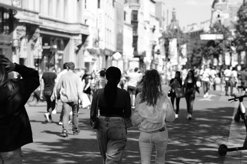 people walking on the street