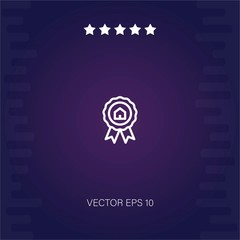 prize vector icon modern illustration