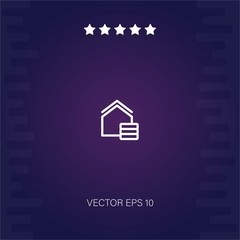 real estate vector icon modern illustration